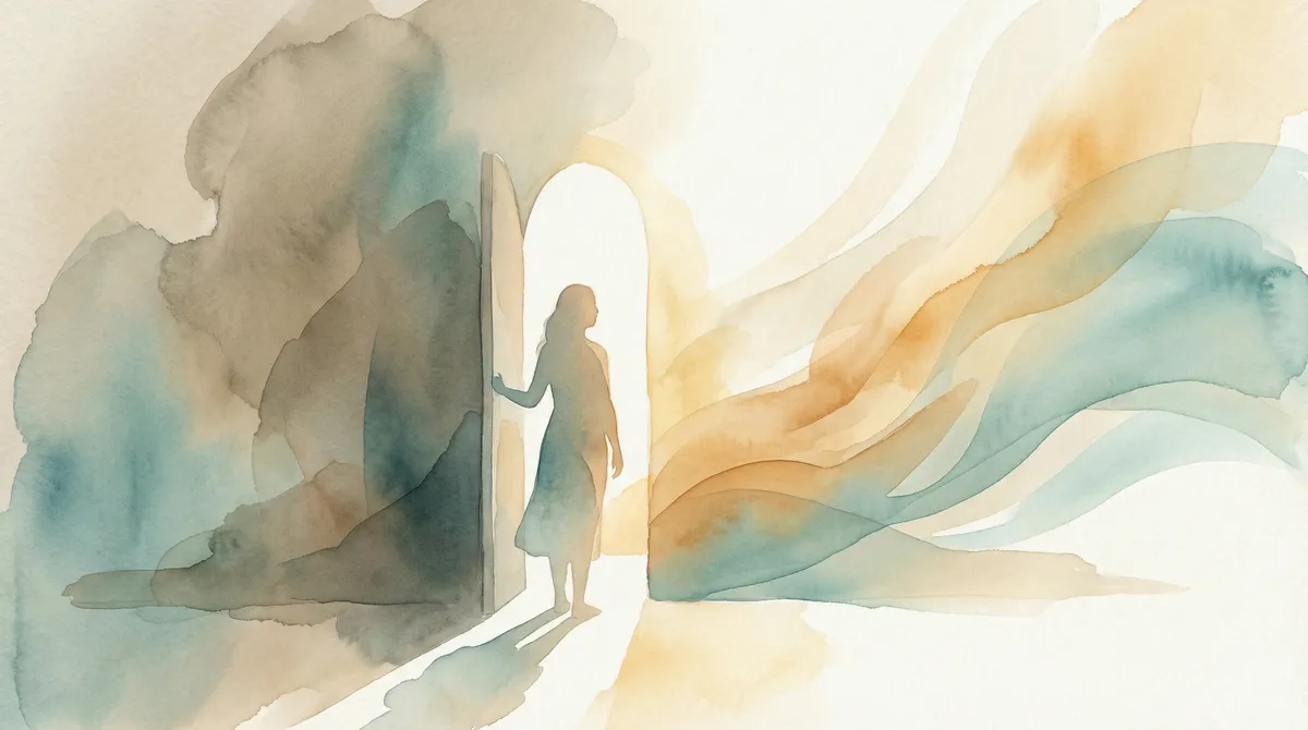 Person in their 40s enjoying a peaceful morning with coffee, representing the clarity and new beginnings possible when rethinking alcohol